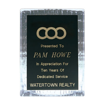 SCULPTED ICE STANDING PLAQUE - 0