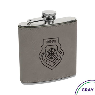 Buy gray AMMOS LEATHERETTE FLASK