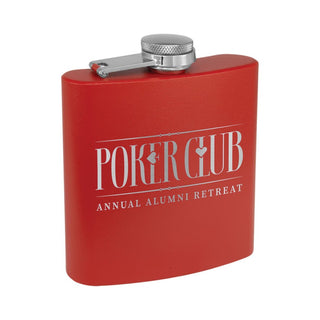 Buy red COLOR FLASK (6oz)