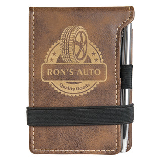 Buy rustic-gold MINI NOTEPAD WITH PEN