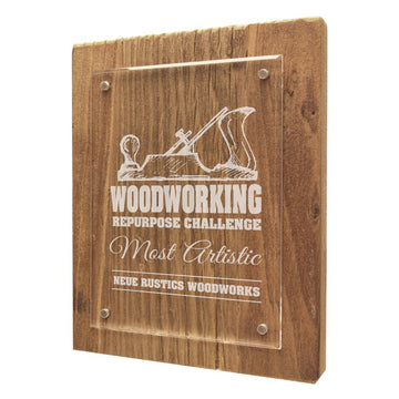 RECLAIMED WOOD FLOATING ACRYLIC