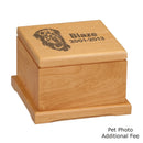ALDER WOOD PET URN-2