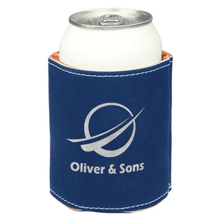 Buy blue-silver LEATHERETTE BEVERAGE HOLDER