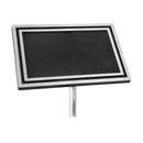 SILVER RECTANGLE MEMORIAL SIGN W/ROD-2