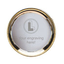 NICKEL PLATED TRAY W/GOLD EDGE-2