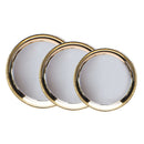 NICKEL PLATED TRAY W/GOLD EDGE-1