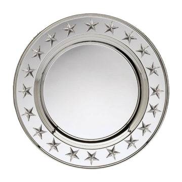 SILVER PLATE W/STAR EDGE - 0