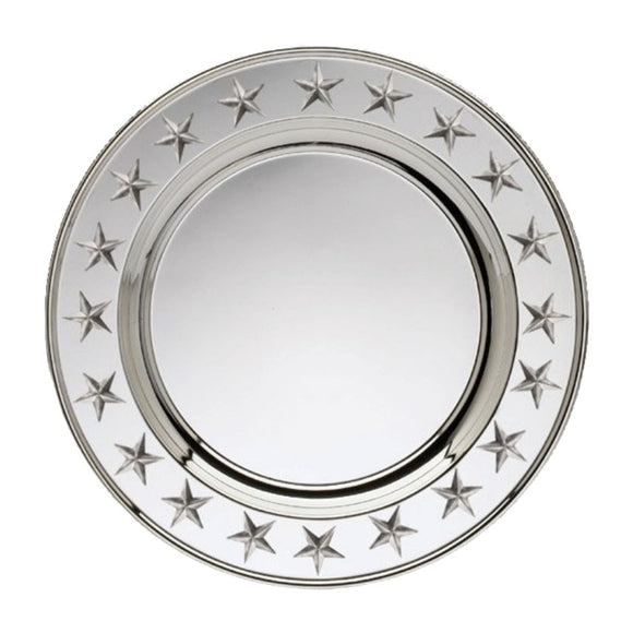 SILVER PLATE W/STAR EDGE