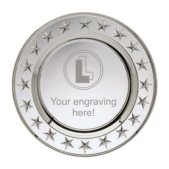 SILVER PLATE W/STAR EDGE