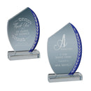 BLUE SLANT OVAL EDGE GLASS-2