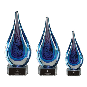 BLUE WATER GLASS ART