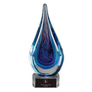 BLUE WATER GLASS ART-2