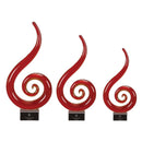 RED FIRE GLASS ART-1