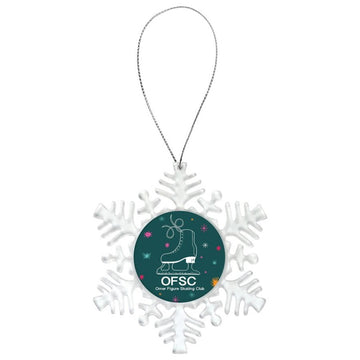 ORNAMENT - PLASTIC SNOWFLAKE