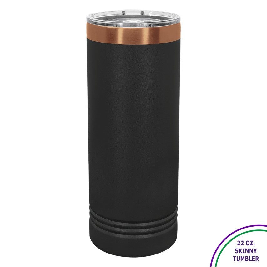 BLACK/ROSE GOLD ION-PLATED DRINKWARE