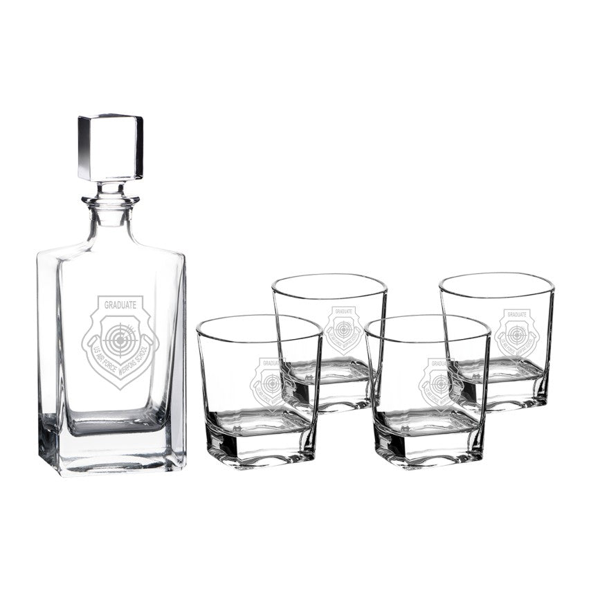 WPS RECTANGLE DECANTER SET