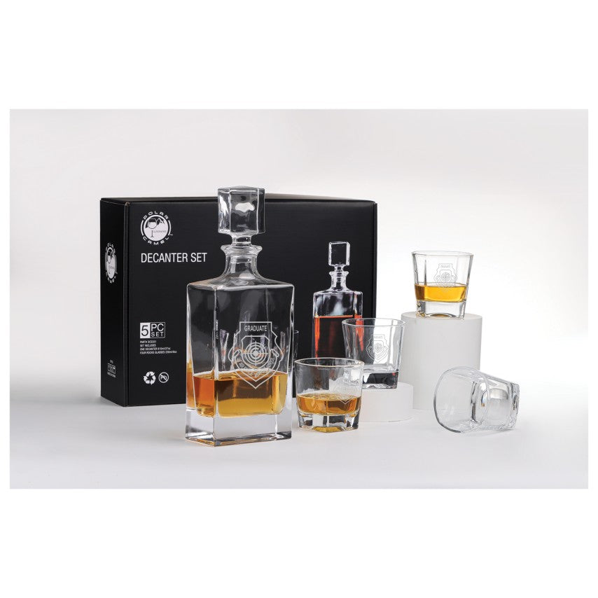 WPS RECTANGLE DECANTER SET