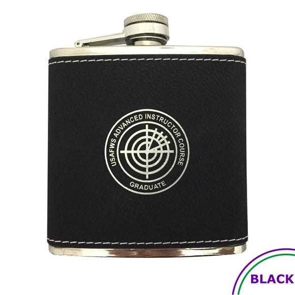 AIC LEATHERETTE FLASK