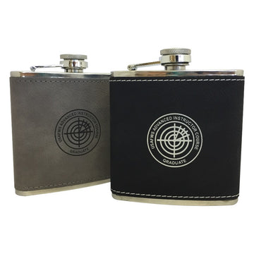 AIC LEATHERETTE FLASK