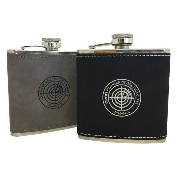 AIC LEATHERETTE FLASK