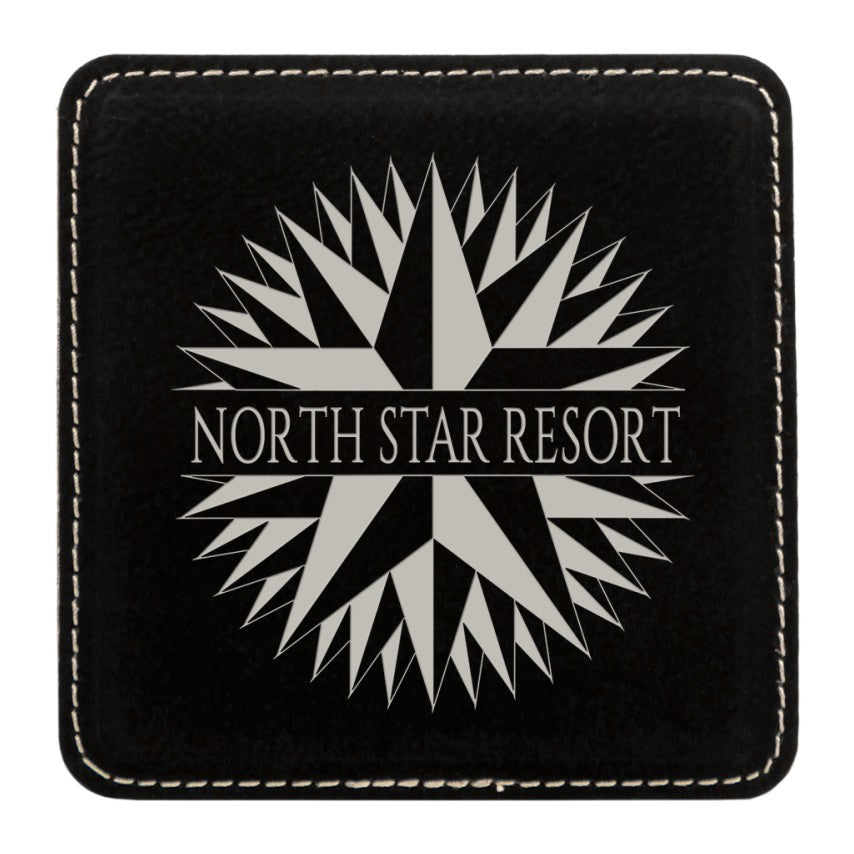 LEATHERETTE COASTER SET