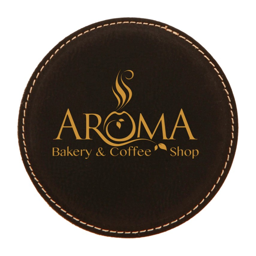 LEATHERETTE COASTER SET