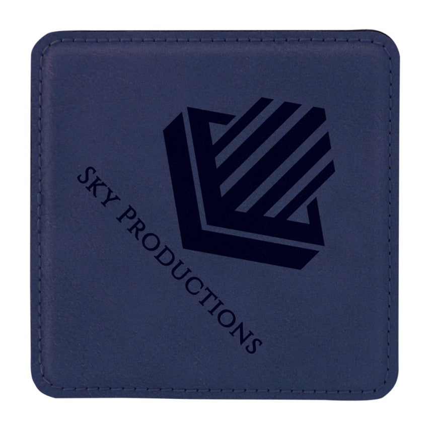 LEATHERETTE COASTER SET