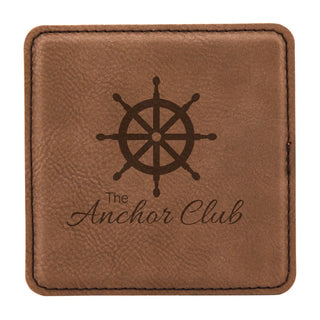 Buy brown LEATHERETTE COASTER