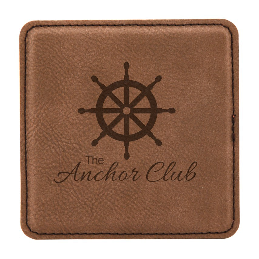 LEATHERETTE COASTER SET