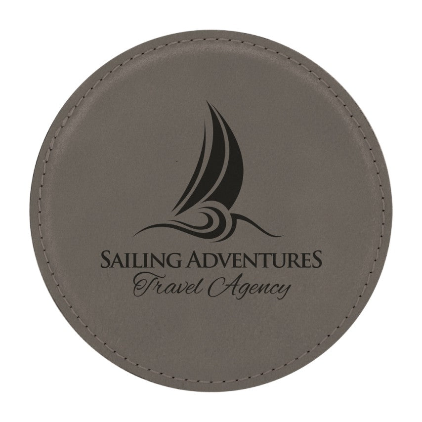 LEATHERETTE COASTER SET