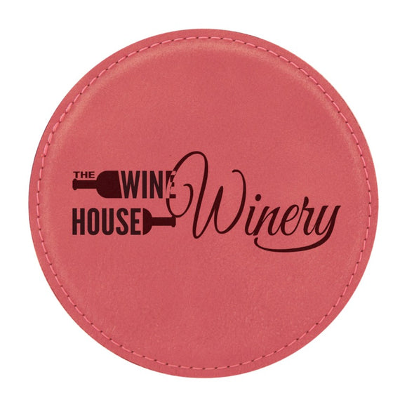 LEATHERETTE COASTER SET