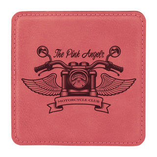Buy pink LEATHERETTE COASTER