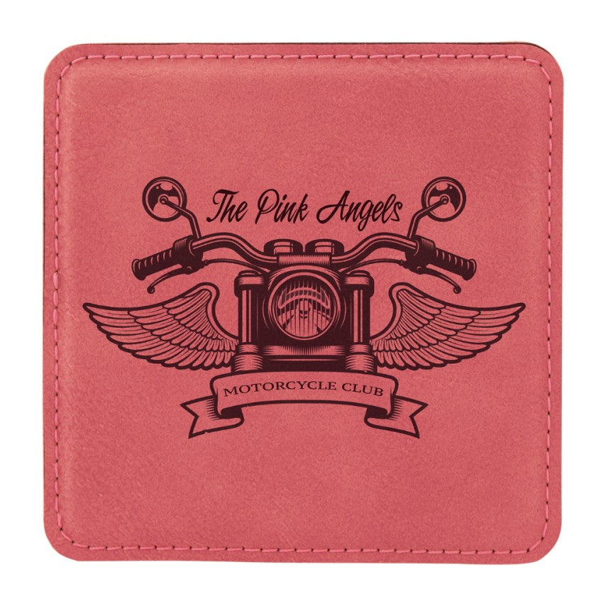 LEATHERETTE COASTER SET
