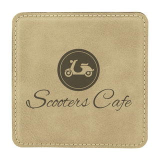 Buy tan LEATHERETTE COASTER