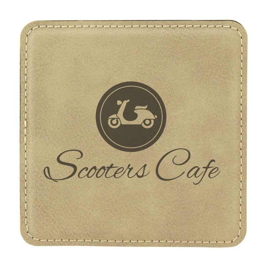 LEATHERETTE COASTER SET
