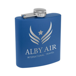 Buy royal-blue COLOR FLASK (6oz)