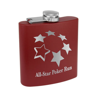 Buy maroon COLOR FLASK (6oz)