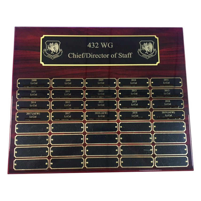 CUSTOM PERPETUAL PLAQUES