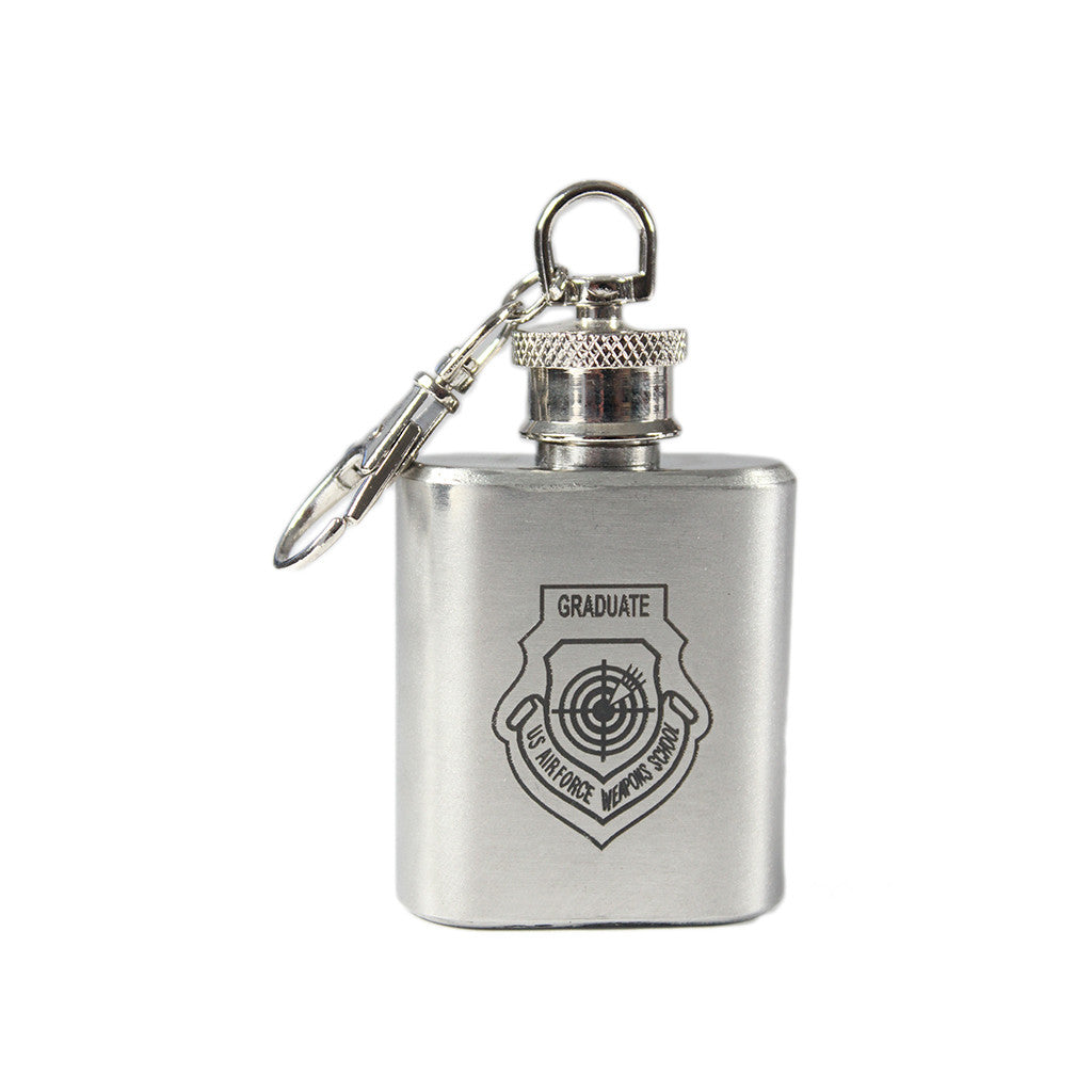 WEAPONS SCHOOL GRAD PATCH KEYCHAIN FLASK | Lazer Ladies