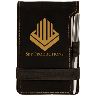 Buy black-gold MINI NOTEPAD WITH PEN