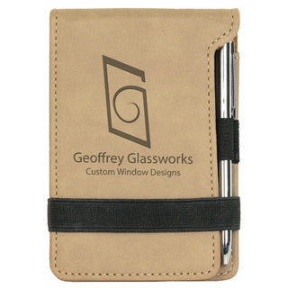 Buy light-brown MINI NOTEPAD WITH PEN