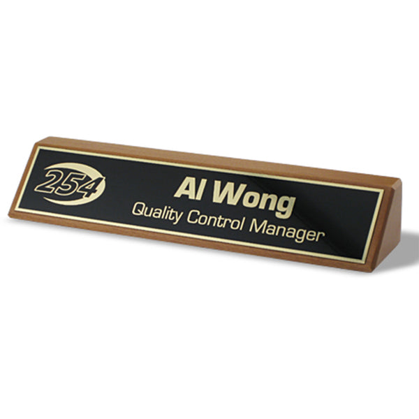 Nameplate Walnut Plate