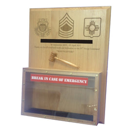 "BREAK IN-CASE OF EMERGENCY" PLAQUE - 0