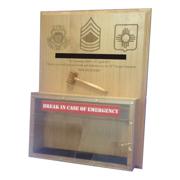 "BREAK IN-CASE OF EMERGENCY" PLAQUE - 0