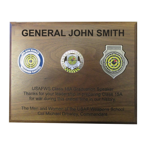 COIN INSET PLAQUES