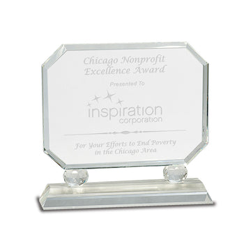 Clear Pedestal Crystal 