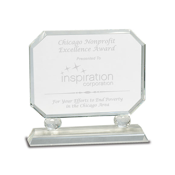 Clear Pedestal Crystal 