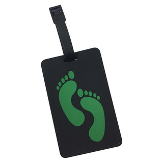 GREEN FEET LUGGAGE TAG