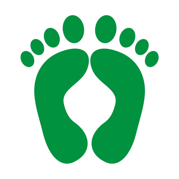 GREEN FEET ZAPS/DECALS