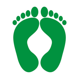 GREEN FEET ZAPS/DECALS - 0